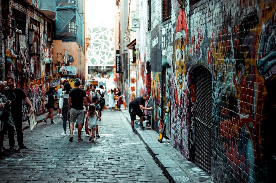 Melbourne street australia
