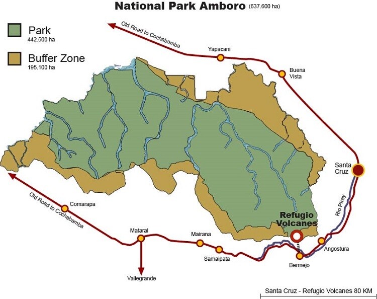 Amboro National Park Source - https://www.bolivianlife.com/amboro-national-park/